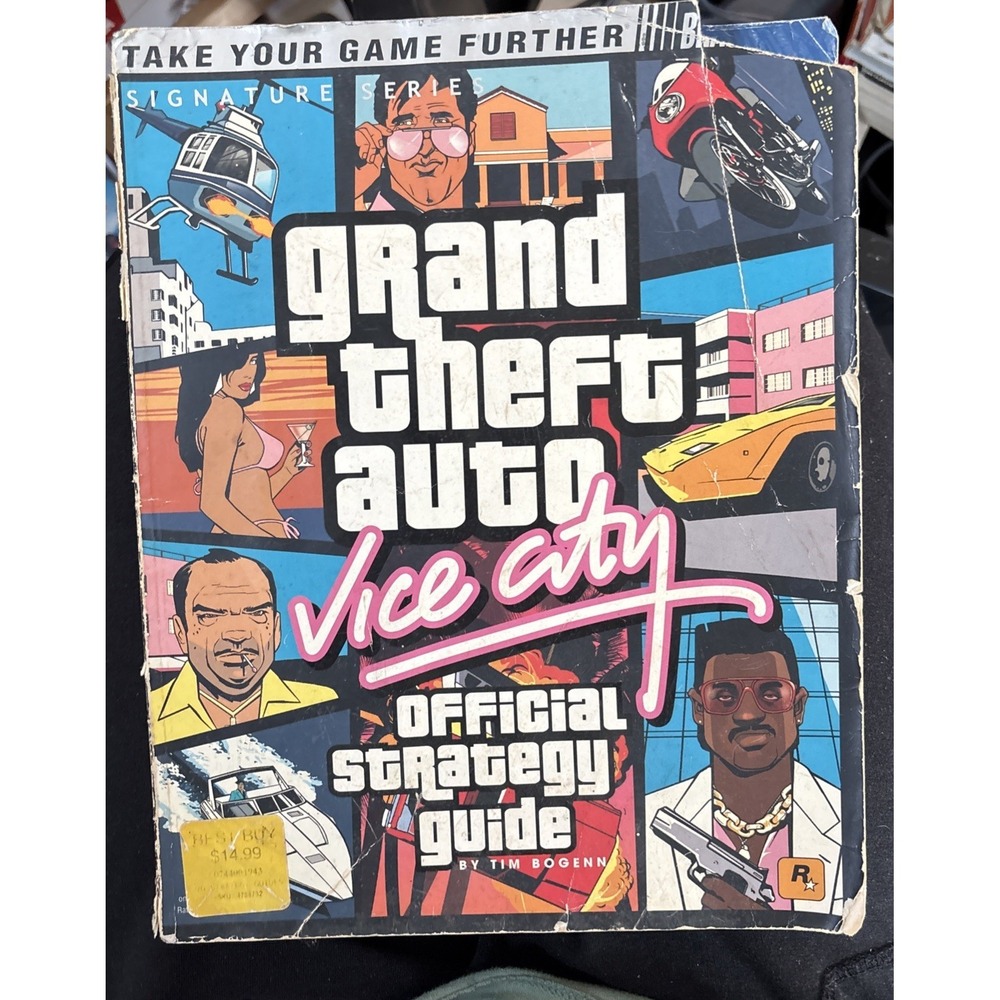 Grand Theft Auto: Vice City Brady Games Official Strategy Guide No Poster